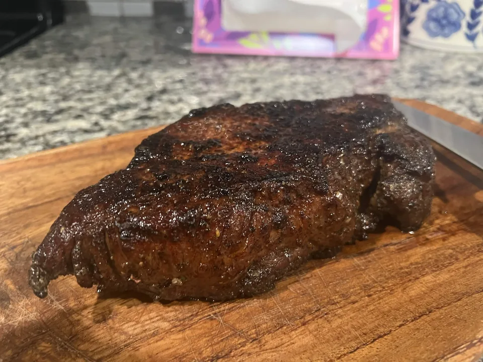 Steak roast on a cutting board