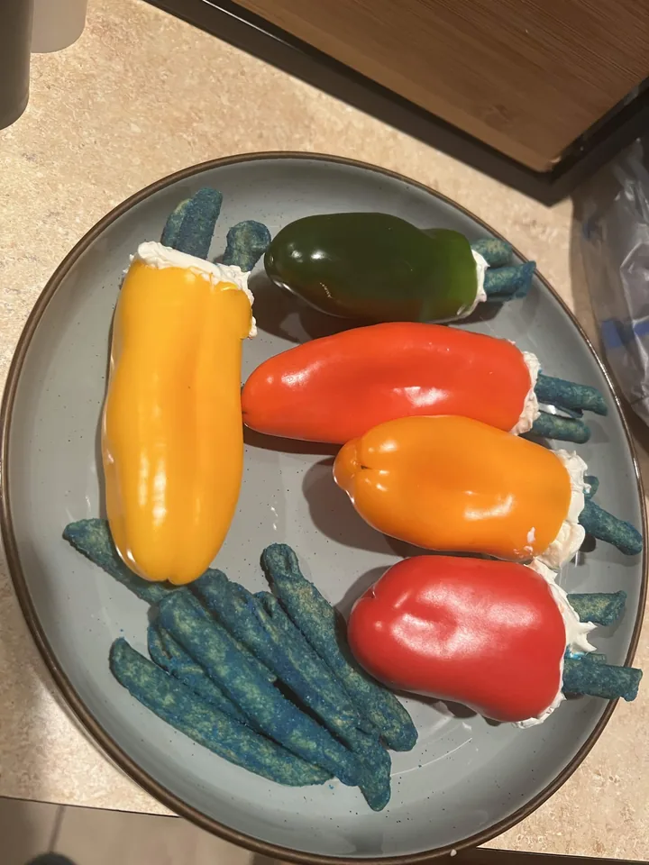 Colorful stuffed peppers