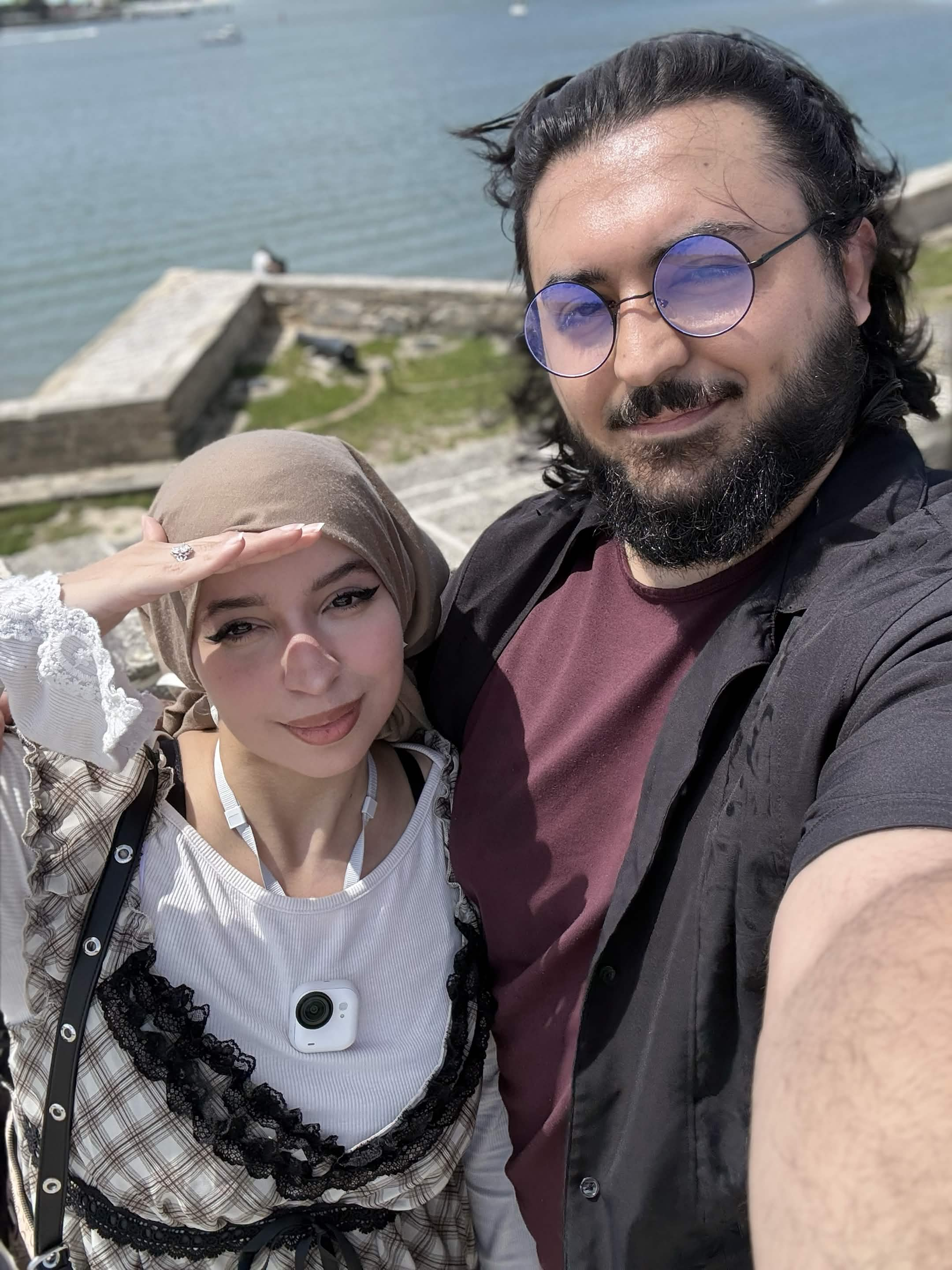 Khalid and his wife enjoying time together