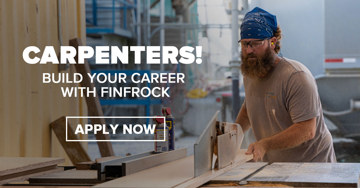 FINFROCK carpenter recruitment campaign