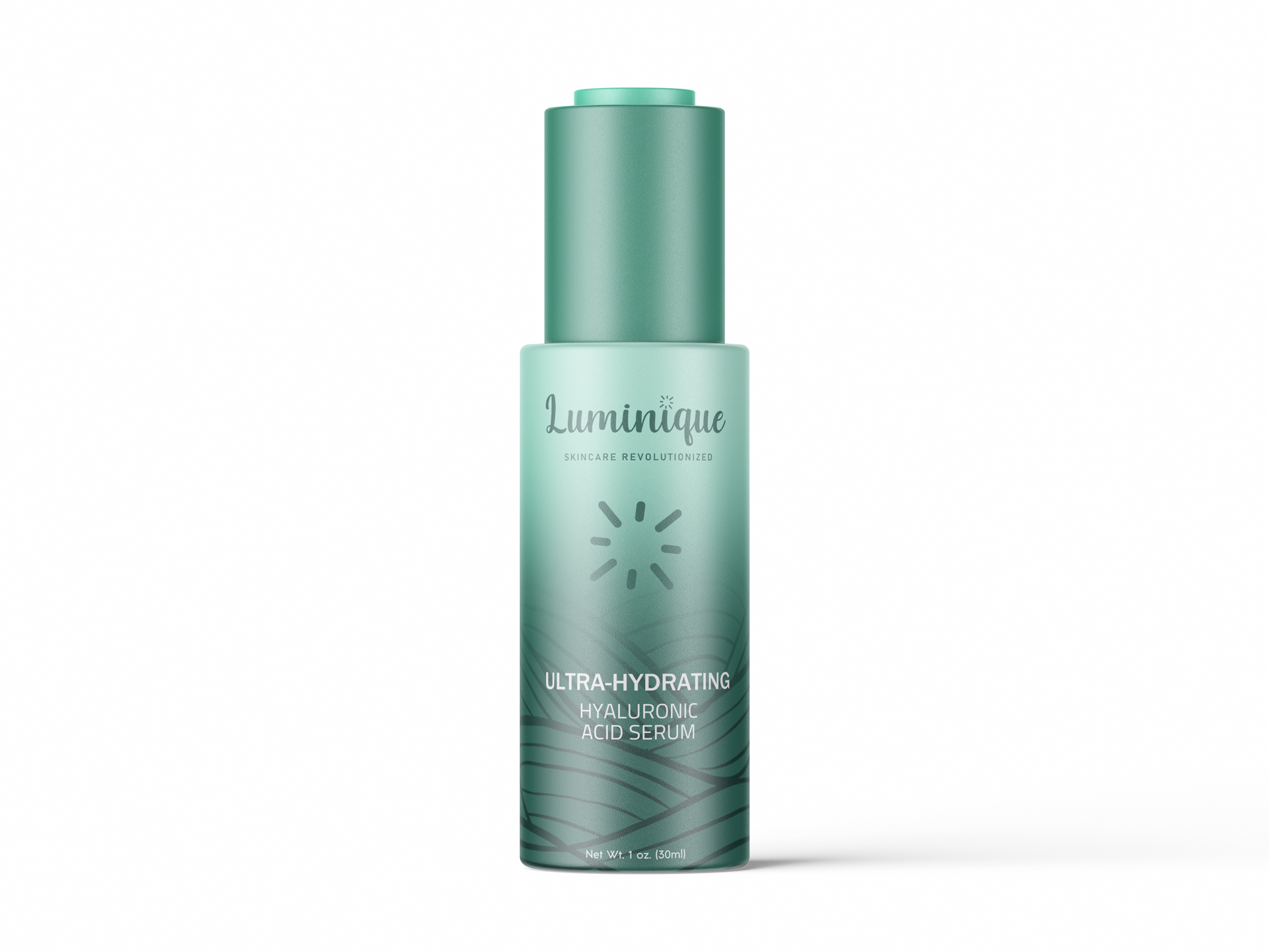 Luminique Ultra-Hydrating Hyaluronic Acid Serum green bottle