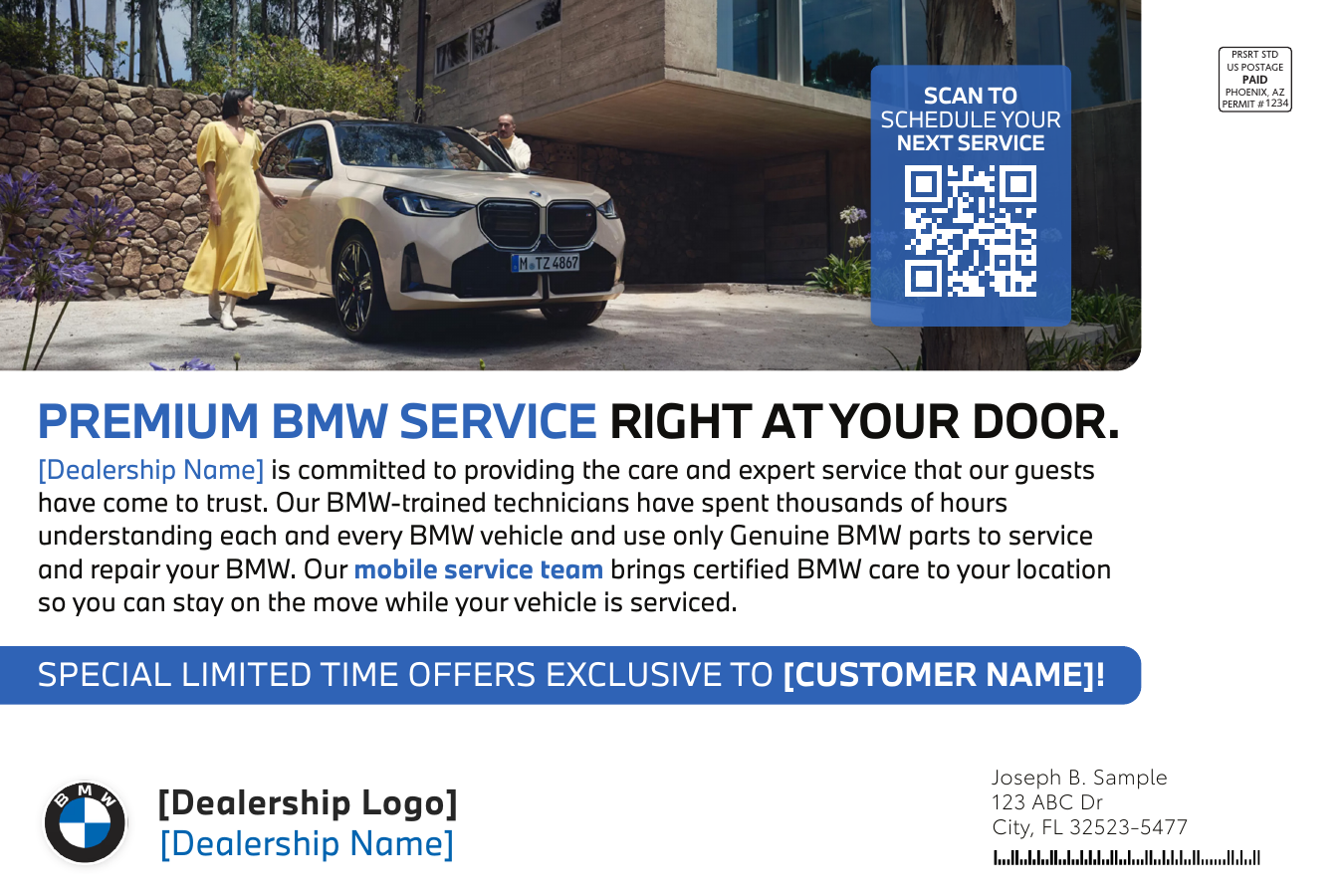 BMW direct mail campaign back