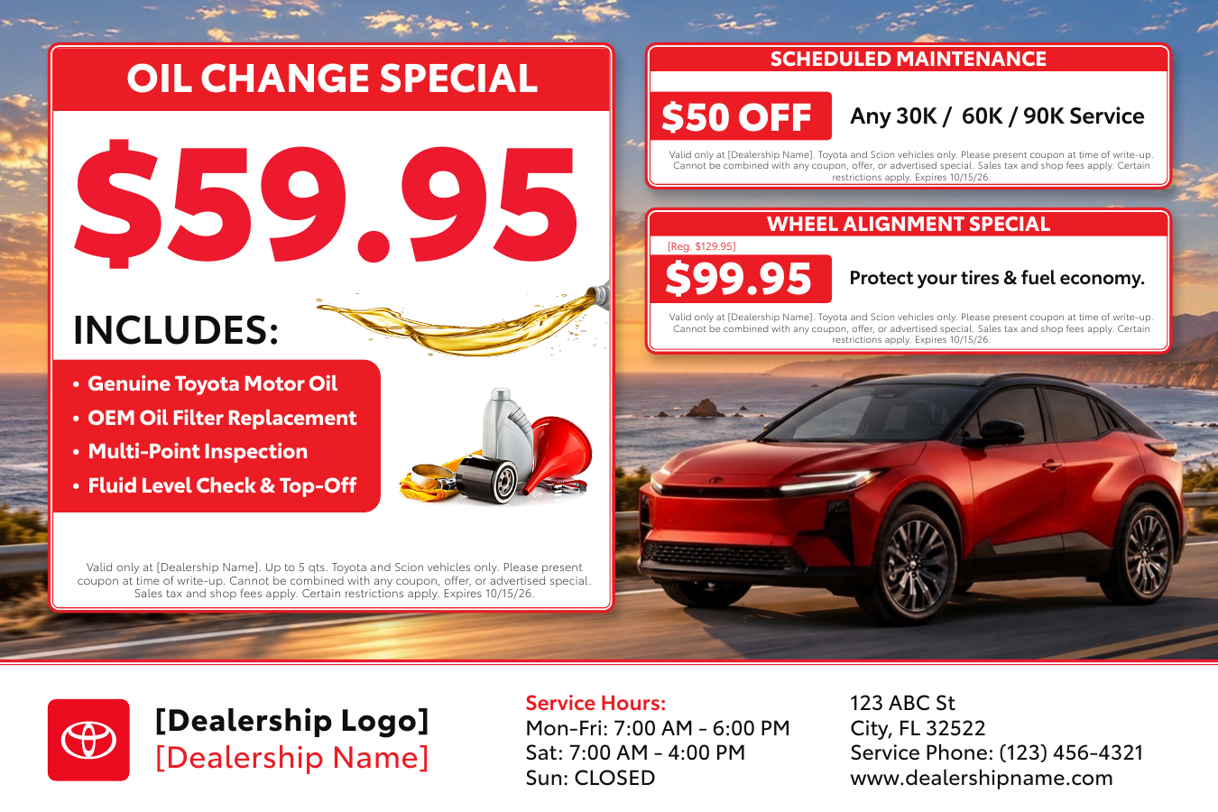Toyota direct mail print campaign preview