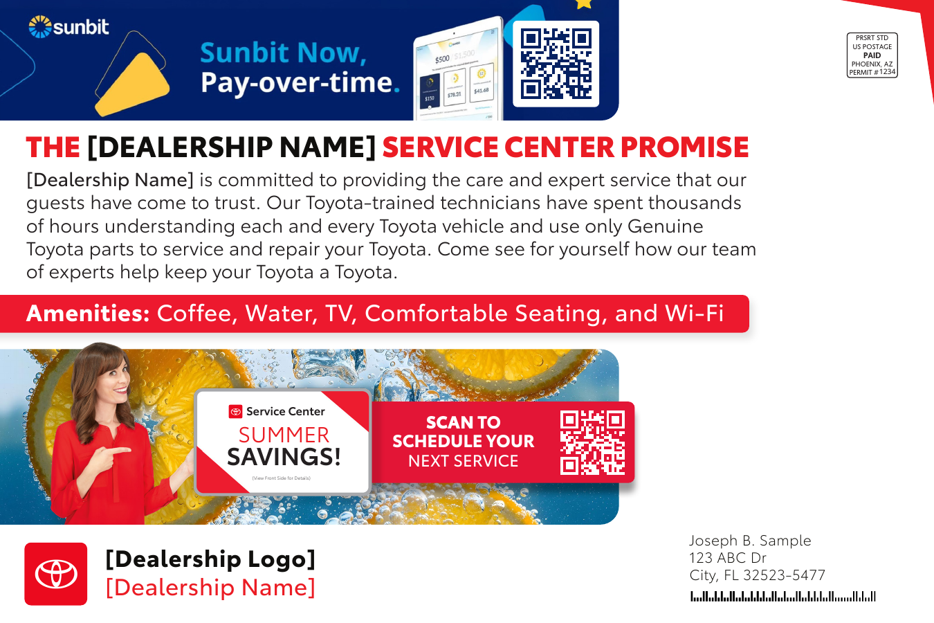 Toyota direct mail campaign back